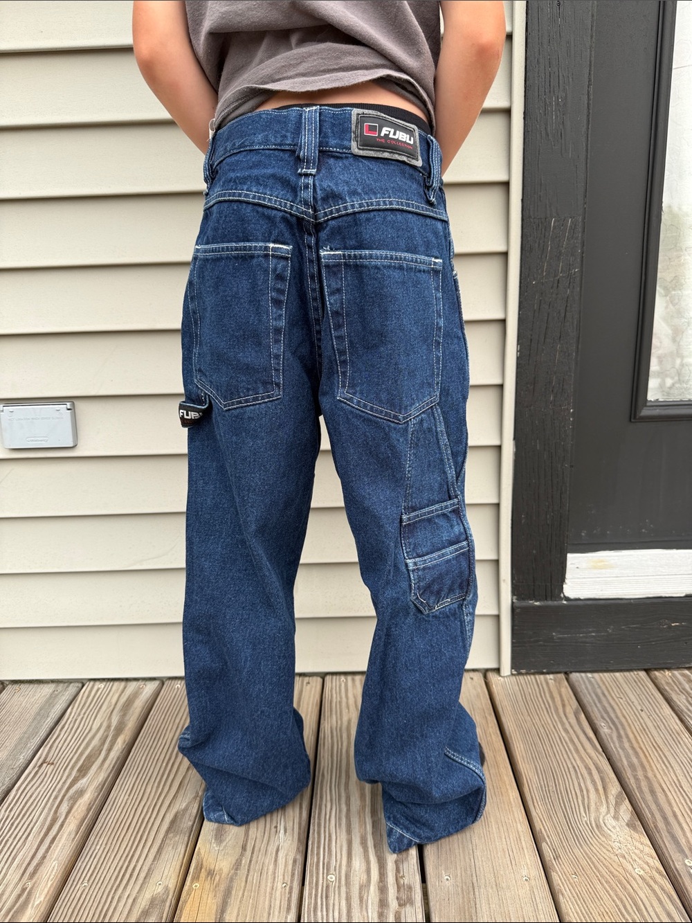 FUBU Dark Indigo Carpenter Jeans - Blue